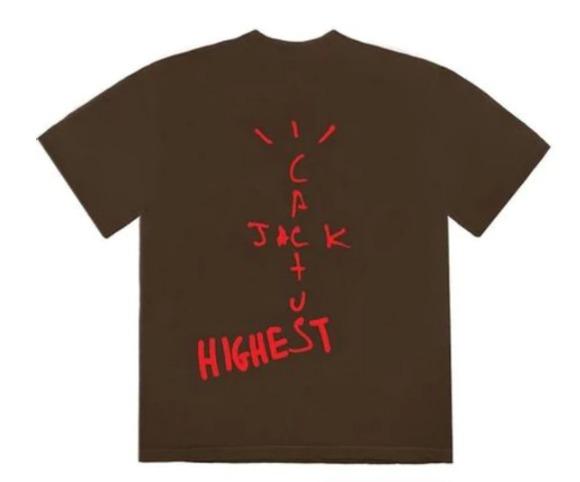 Travis Scott x Jordan Cactus Jack Highest Tee Brown (83665-157) Men's  Size S-L