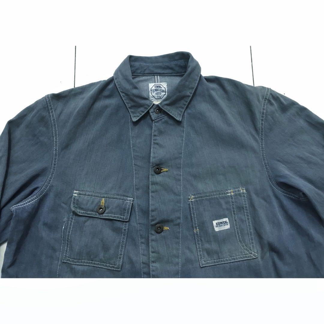 VINTAGE EDWIN WORKWEAR CHORE JACKET VERY RARE Men s Fashion Coats Jackets and Outerwear on Carousell