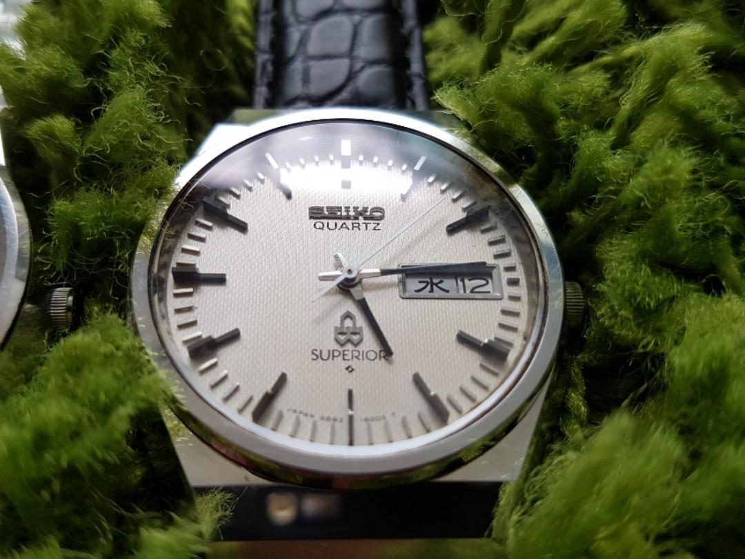 Vintage Seiko quartz superior 48838100, Men's Fashion, Watches