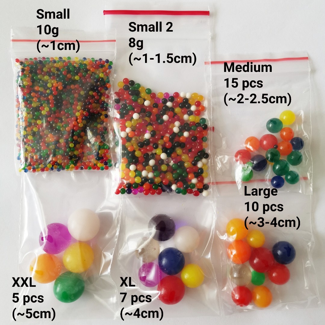 SG In Stock] 60mm Sensory Play Giant Water Beads / Water Babies / Orbeez /  Water Bead, Hobbies & Toys, Toys & Games on Carousell