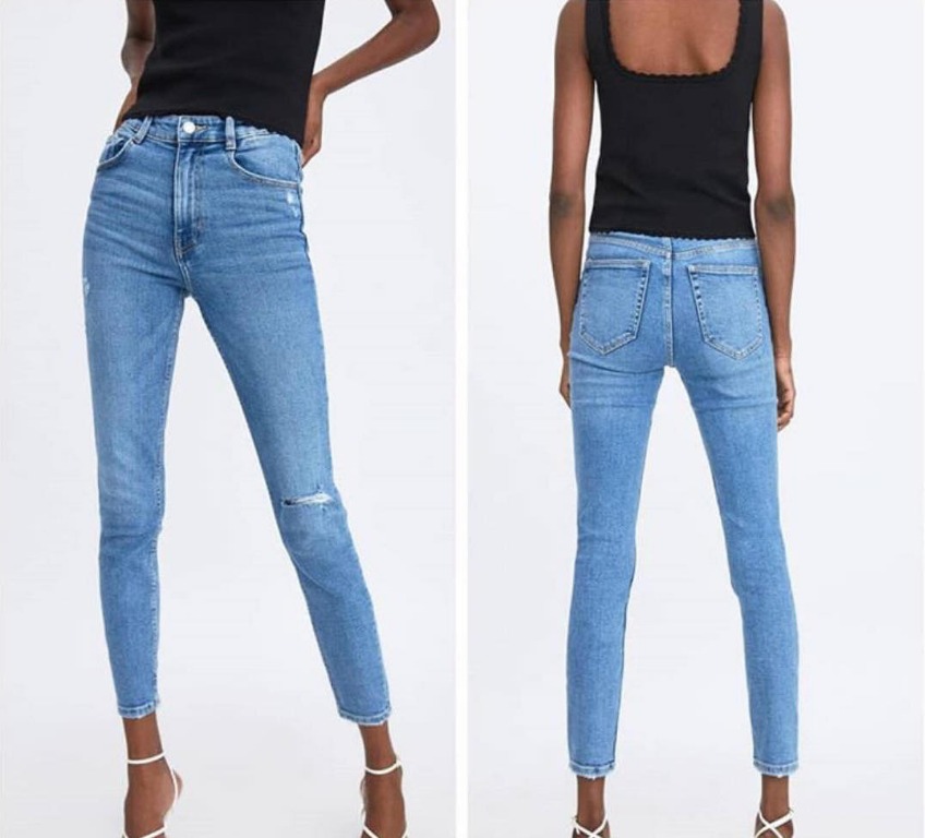 zara high rise jeans