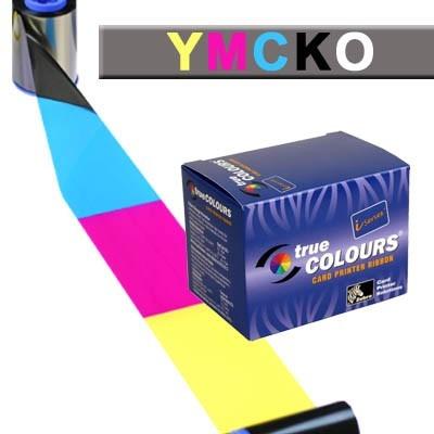 Zebra 800015-440 ID Card Printer Genuine Ribbon, Color Ribbon 5 Panel ...