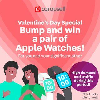 Bump and win a pair of APPLE WATCHES! [14-19 FEB] Bump and Like this listing to stand a chance to win!