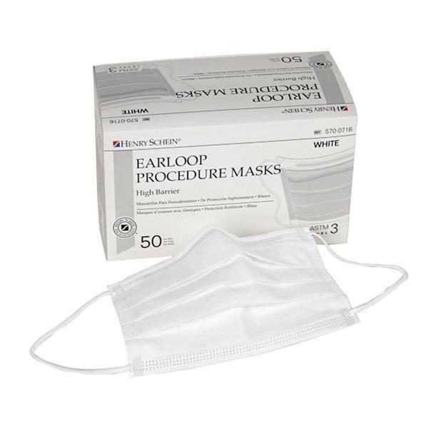 (現貨) 美國HENRY SCHEIN Earloop Procedure Face Masks (High Barrier) ASTM Level 3 外科口罩 (加拿大進口), 美容