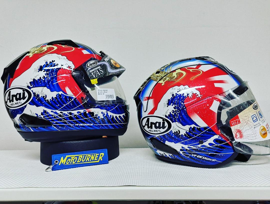 Arai helmets Astral X Oriental 2 (Category: Motorcycle Apparel) located in Singapore. Submitted by stellar_motoburner (Listing ID 277581799, Image 1). Description: .