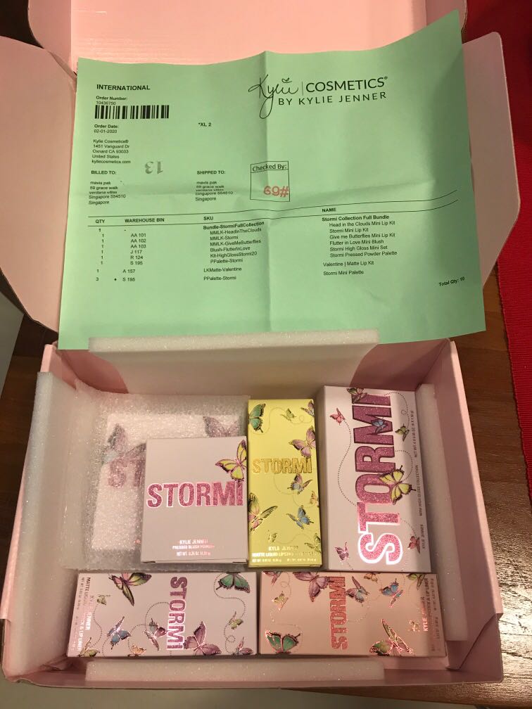 Authentic Sold Out Kylie Cosmetics Stormi Collection Full Bundle Limited Edition Health Beauty Makeup On Carousell