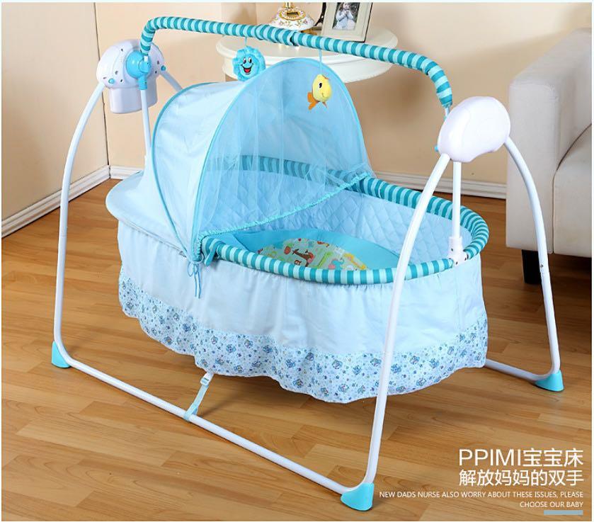 Electric swing baby cot 2025