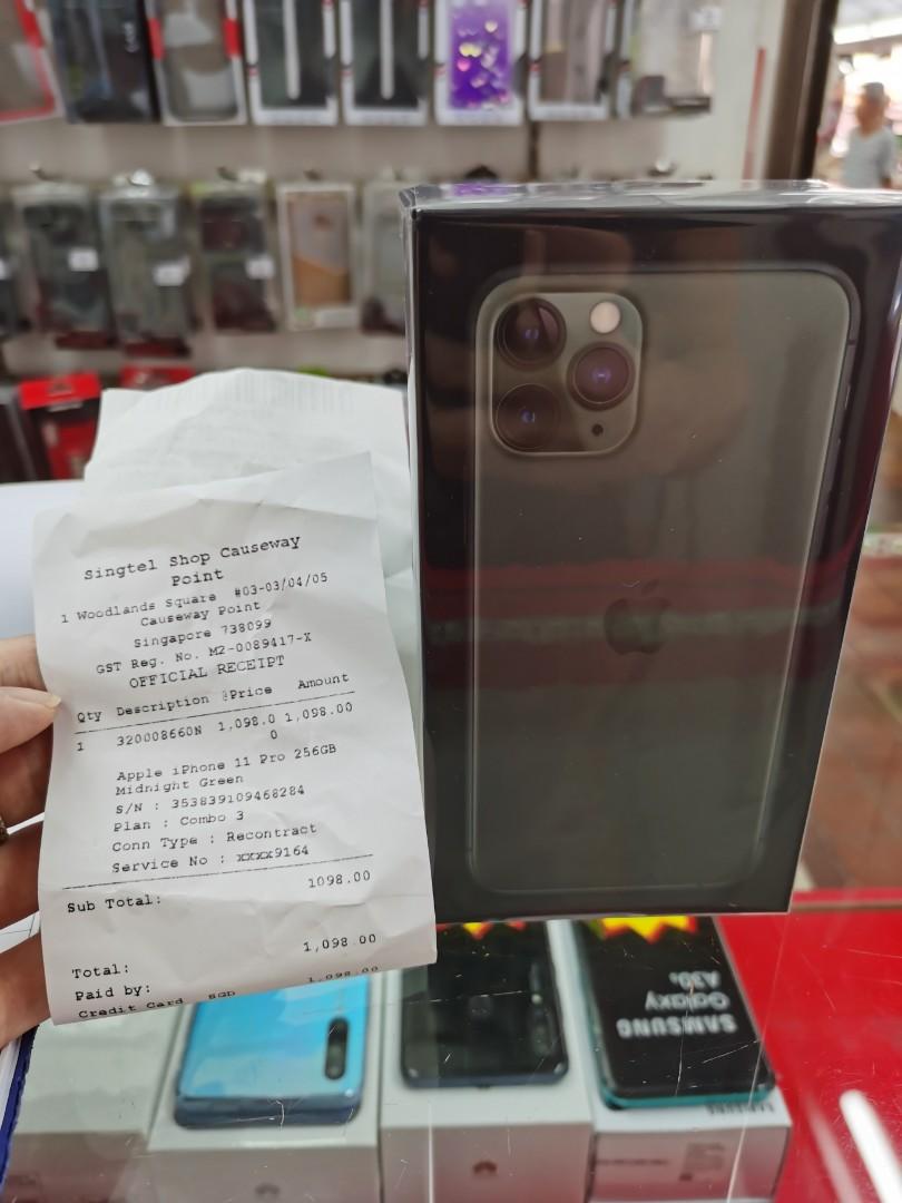 Bn Iphone 11 Pro 256gb Midnight Green Mobile Phones Tablets Iphone Iphone 11 Series On Carousell