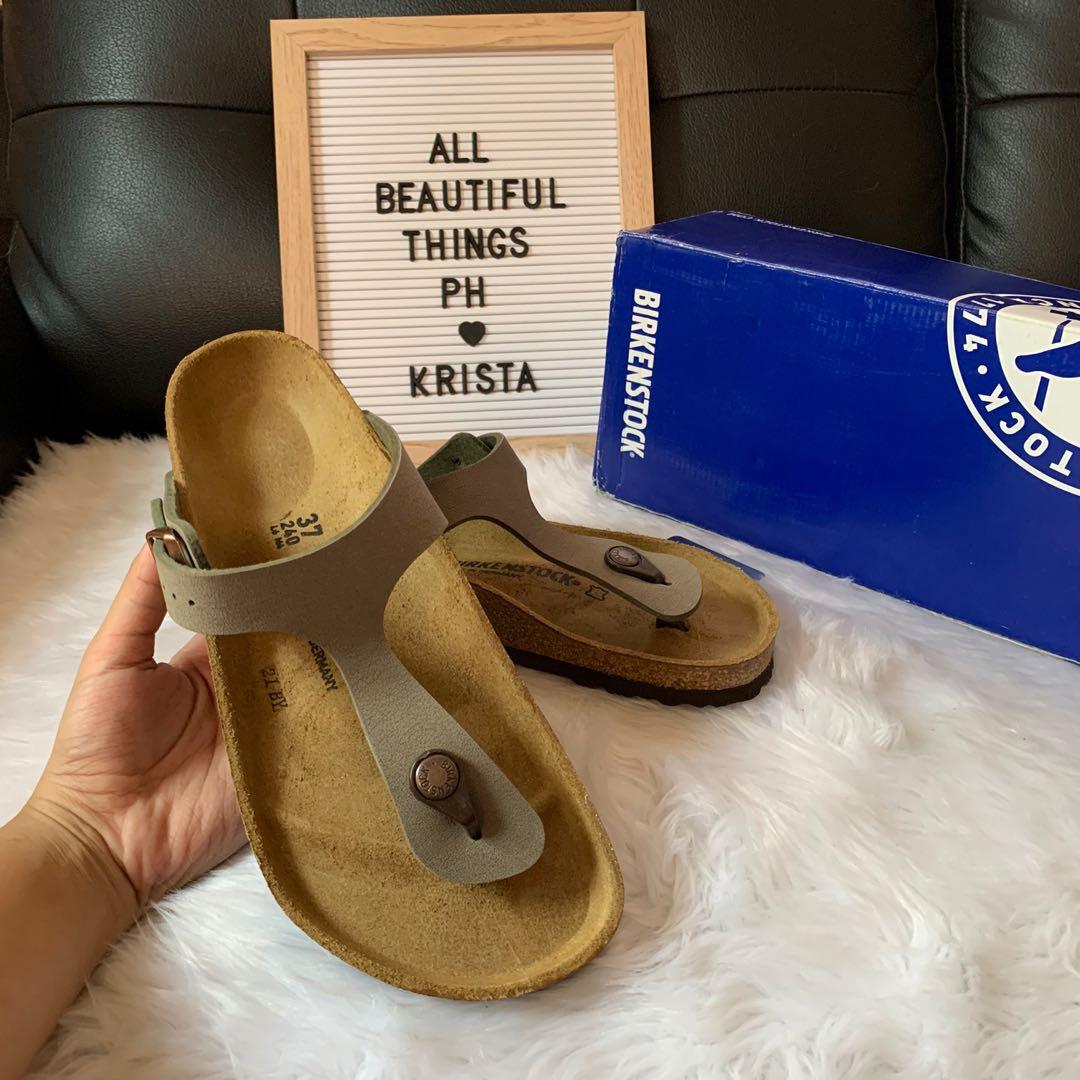 Brand New Birkenstock Gizeh Stone 37 