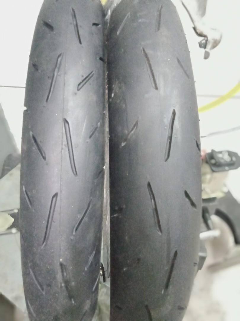 Dunlop KR410 Tyre Front: 90/80-17 Rear : 100/70-17