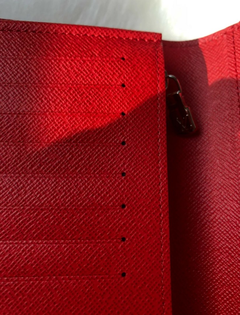 Louis Vuitton X Supreme Brazza Wallet Red
