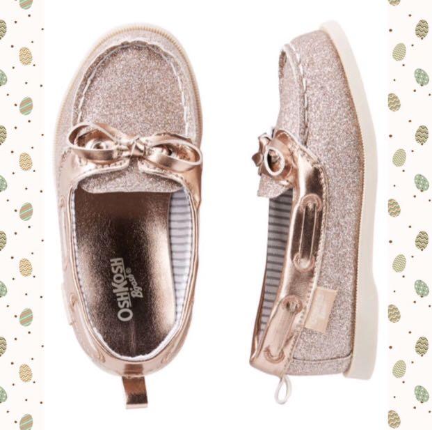 rose gold boat shoes