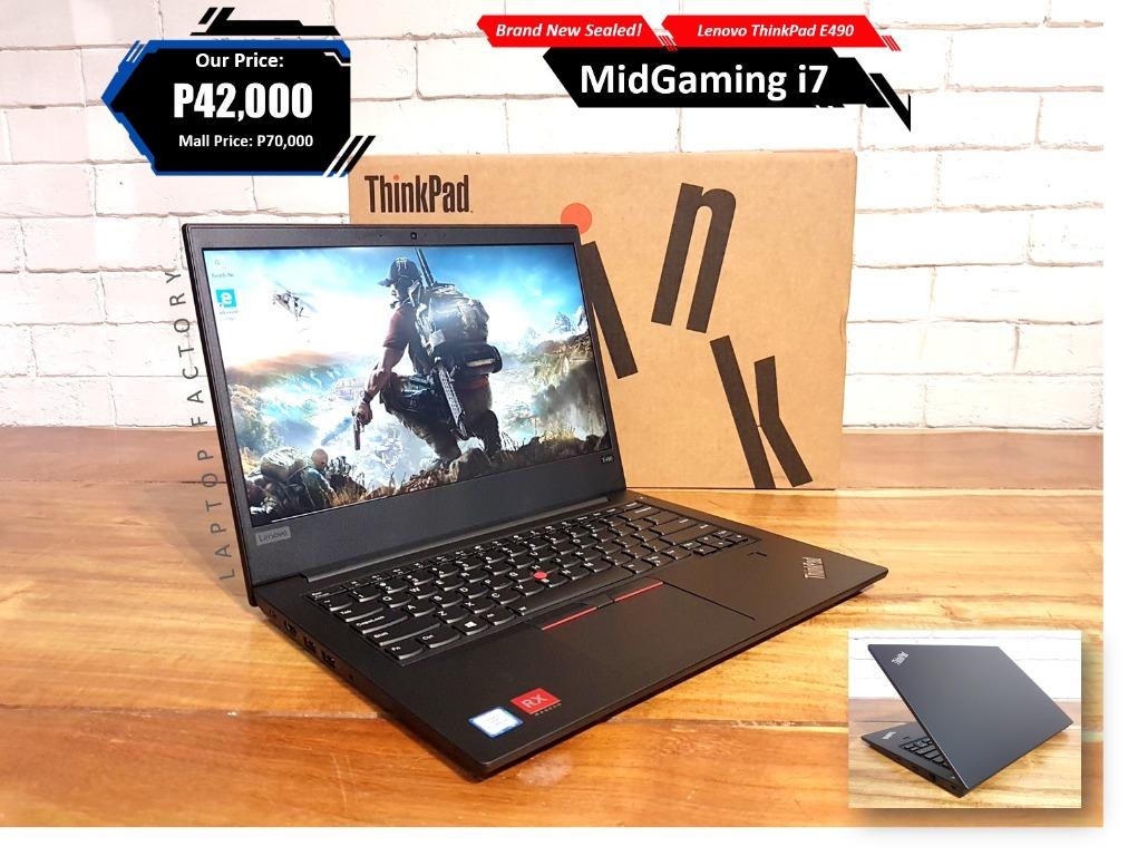 Brand New Sealed Midgaming Lenovo Thinkpad E490 I7 Electronics Computers Laptops On Carousell
