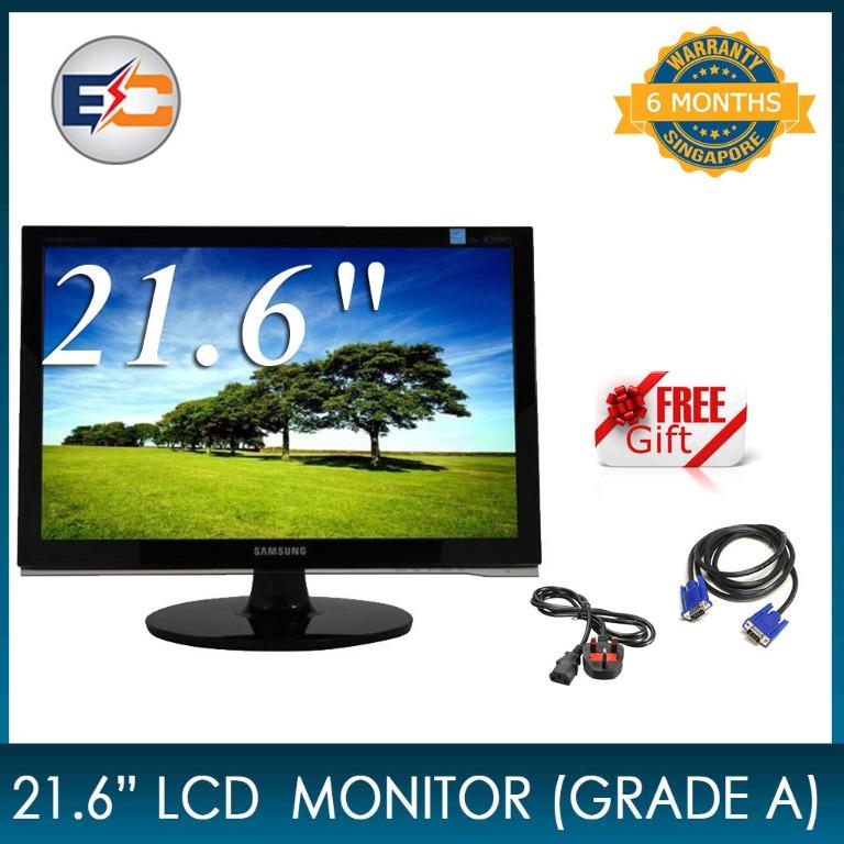Certified Refurbished Samsung 2253lw Monitor 1680 X 1050 Resolution 21 6 Widescreen Lcd Monitor Black Electronics Computer Parts Accessories On Carousell