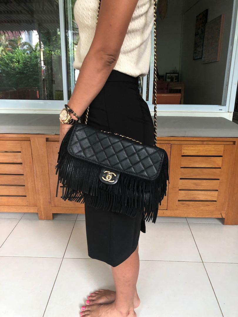 Chanel Dallas Flap Fringe Bag, Luxury, Bags & Wallets on Carousell