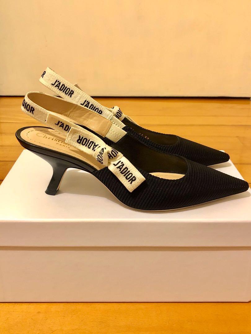 dior kitten heels slingback