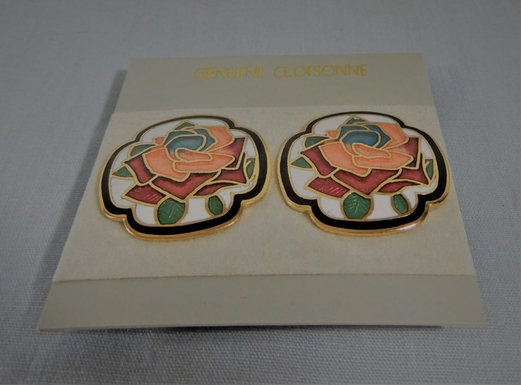 Genuine discount cloisonne earrings