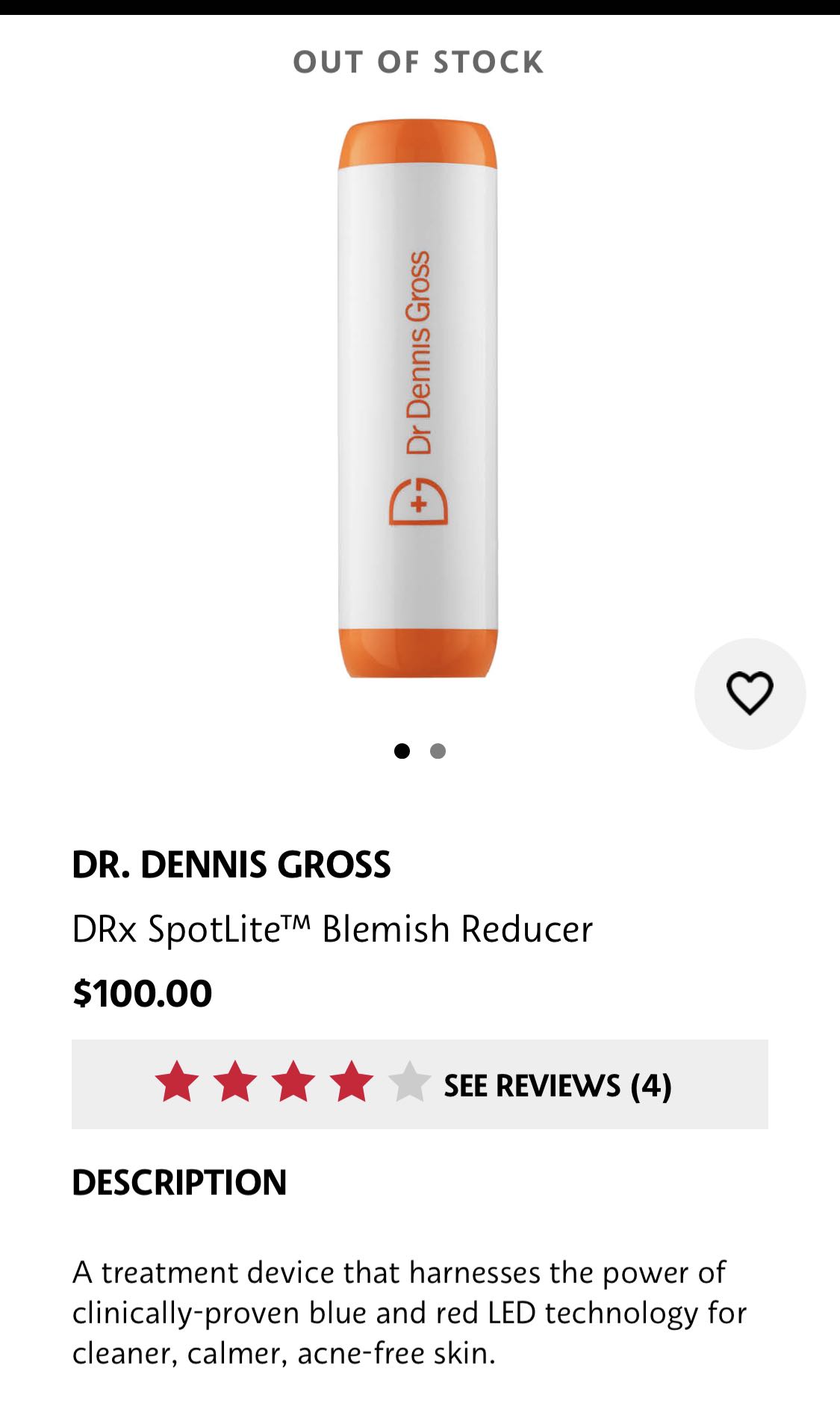dr dennis gross blemish reducer