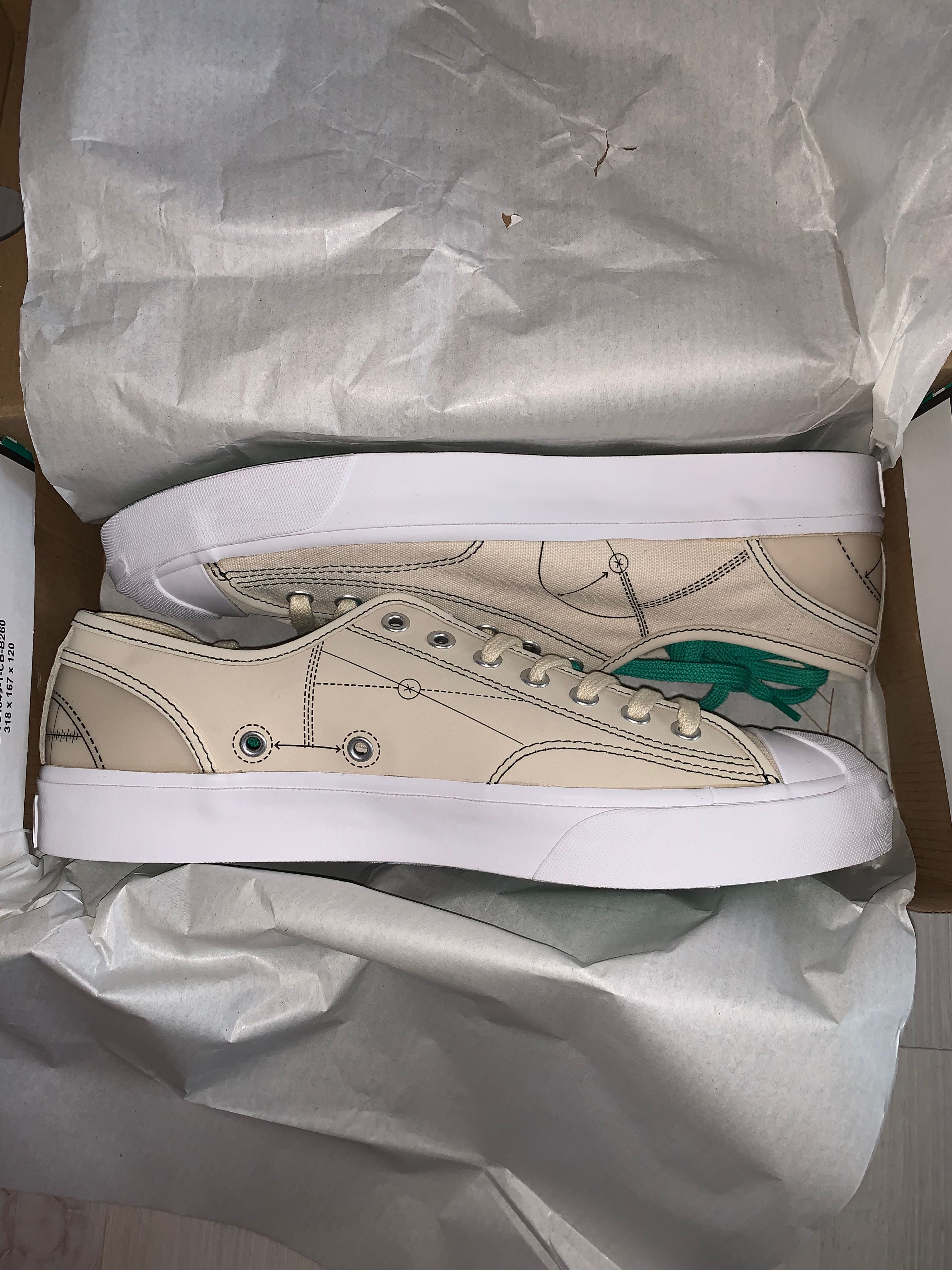 End X Converse Jack Purcell Ox Blueprint Men S Fashion Footwear Sneakers On Carousell