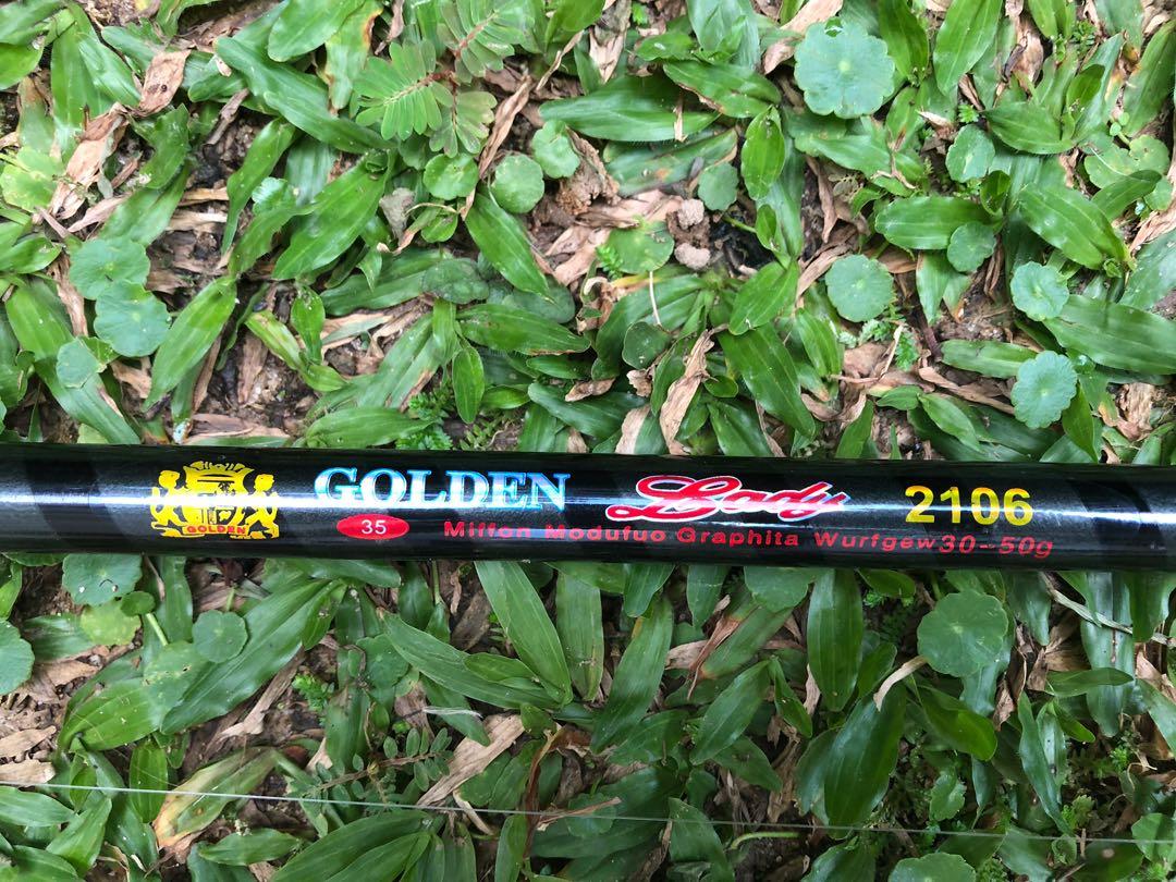 Golden lady 2106 fishing rod, Sports Equipment, Fishing on Carousell