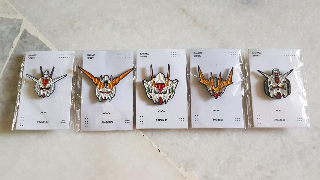 Gundam Head Enamel Pins Toys Games Other Toys On Carousell Mixed enamel lapel pin set 20 pieces | decoration for backpack, hat and jacket. gundam head enamel pins toys games