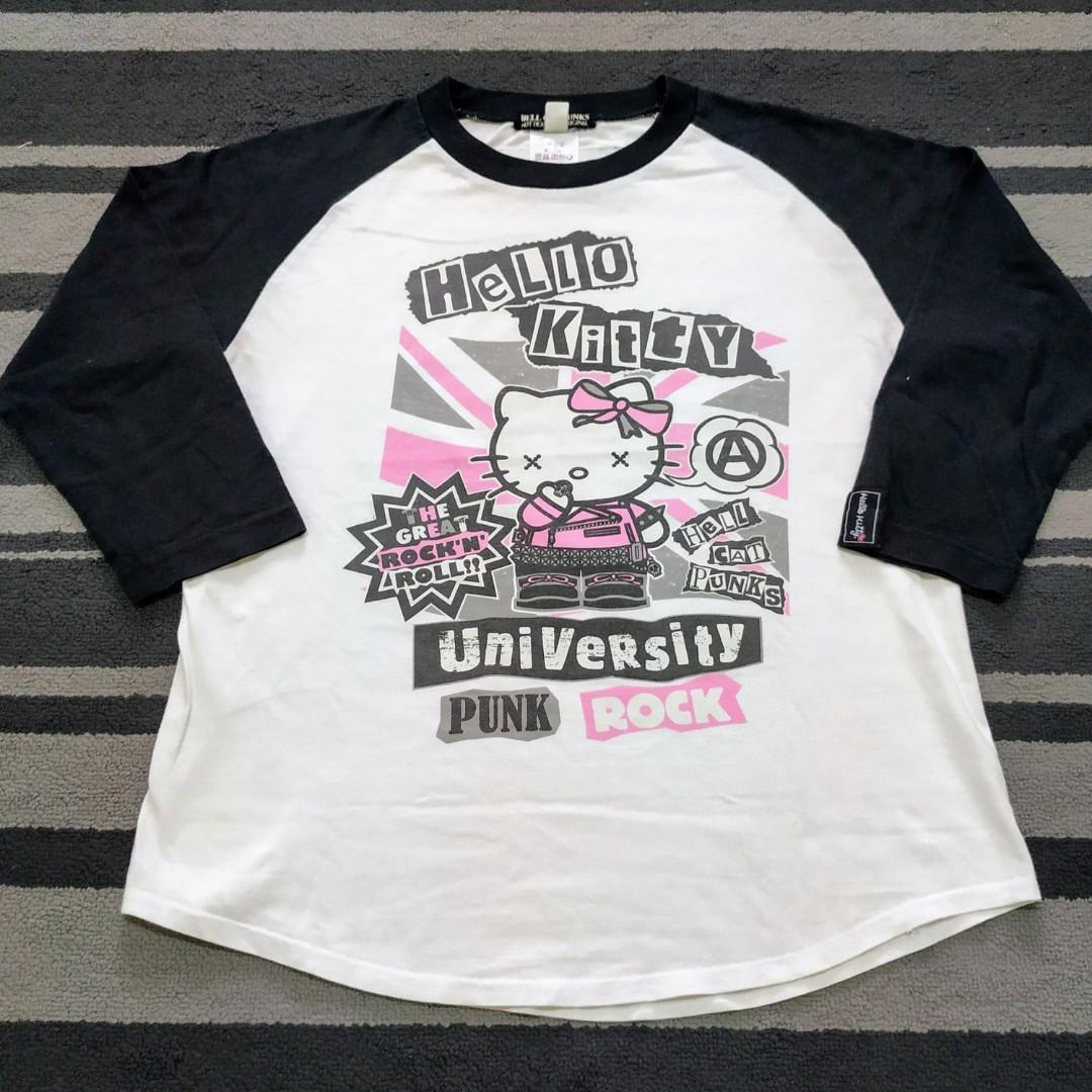 Hello Kitty Hell Cat Punks t-shirt, Men's Fashion, Tops & Sets, Tshirts &  Polo Shirts on Carousell