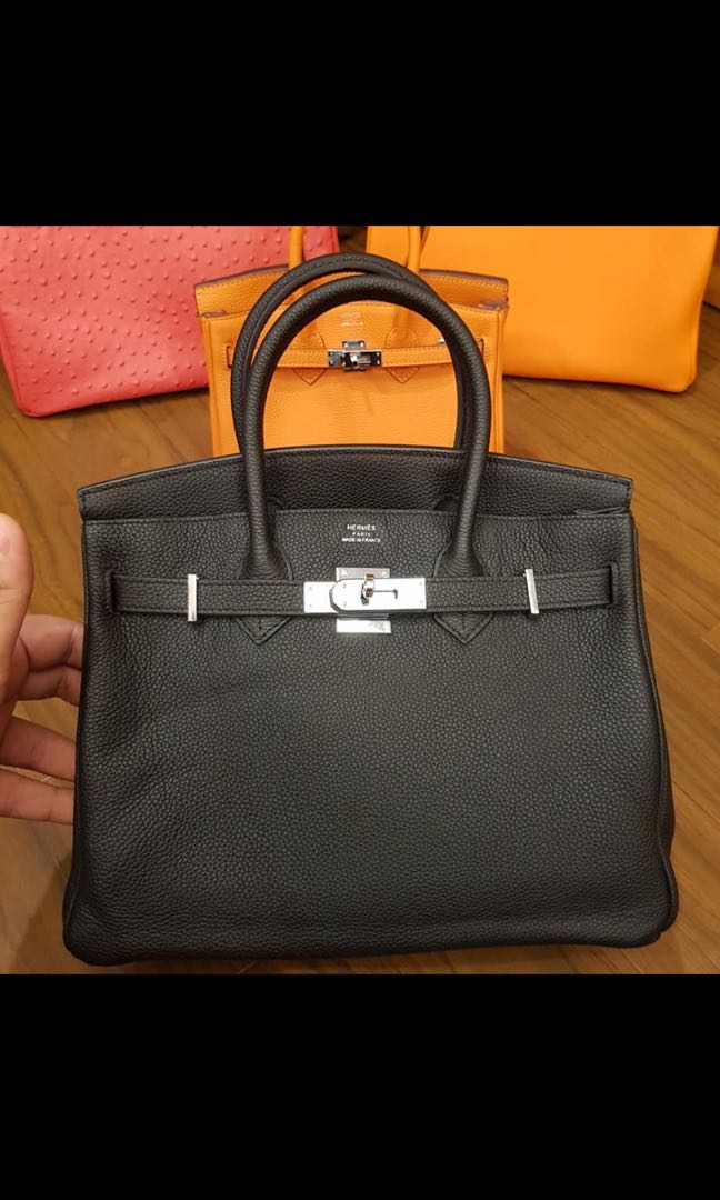 hermes bag gray