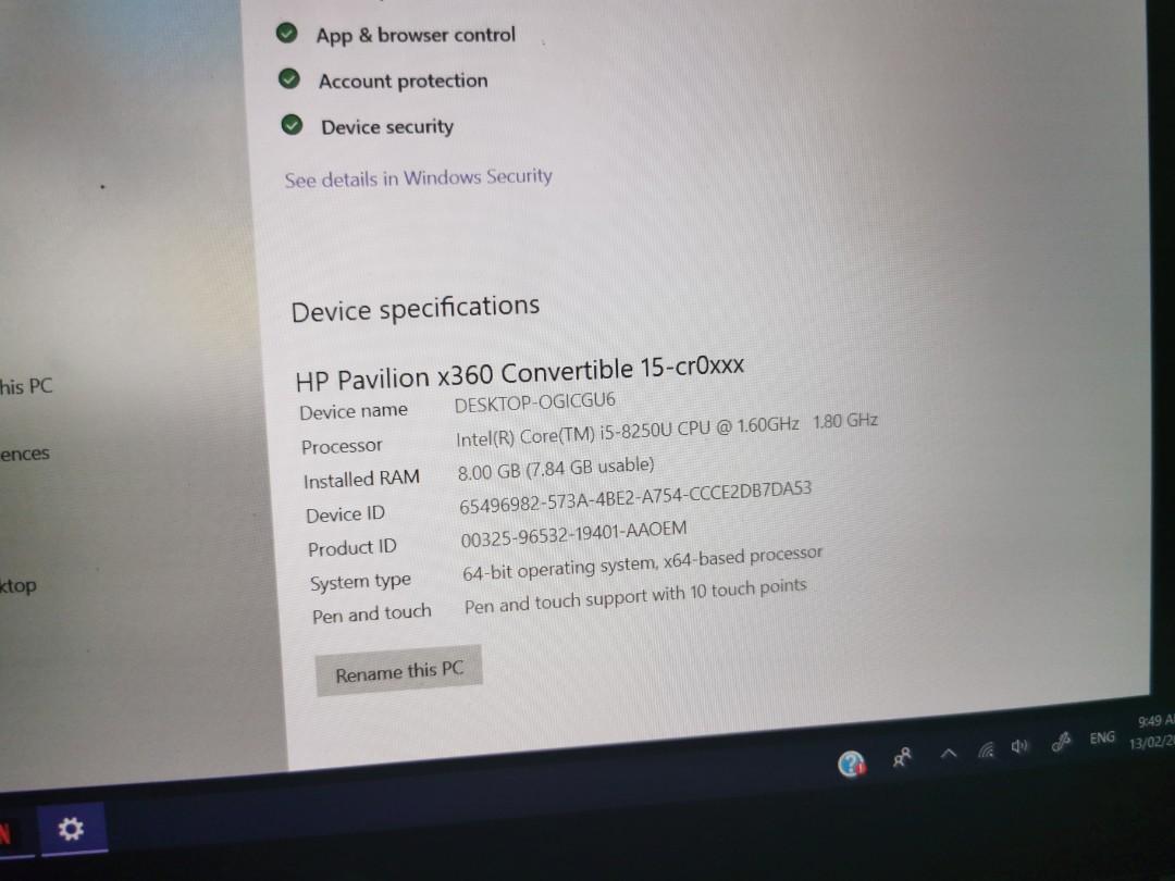 Hp Pavilion X360 Convertible 15 Cr0xxx Electronics Computers Laptops On Carousell