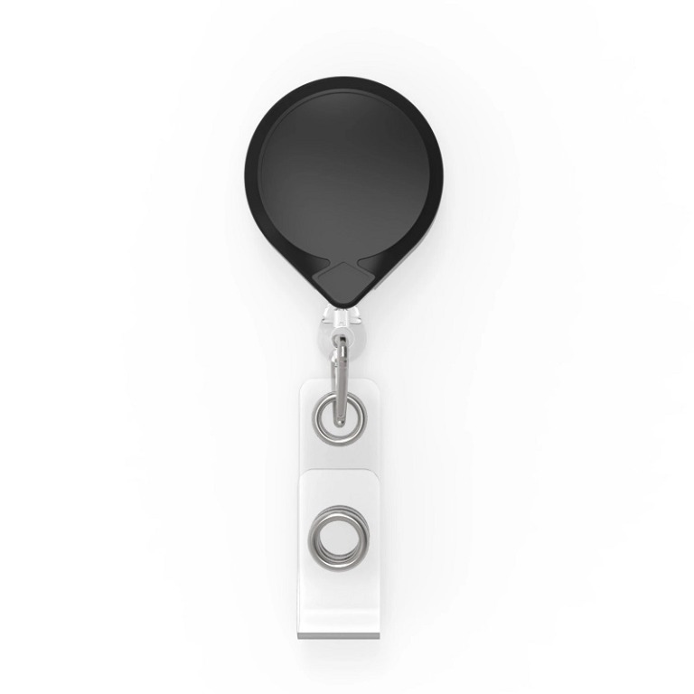 KEY-BAK Soporte Para Llaves, Clip Para Cinturón Con Anillo Dividido Y Clip De Cinturón De Acero, Cromado (0303-131