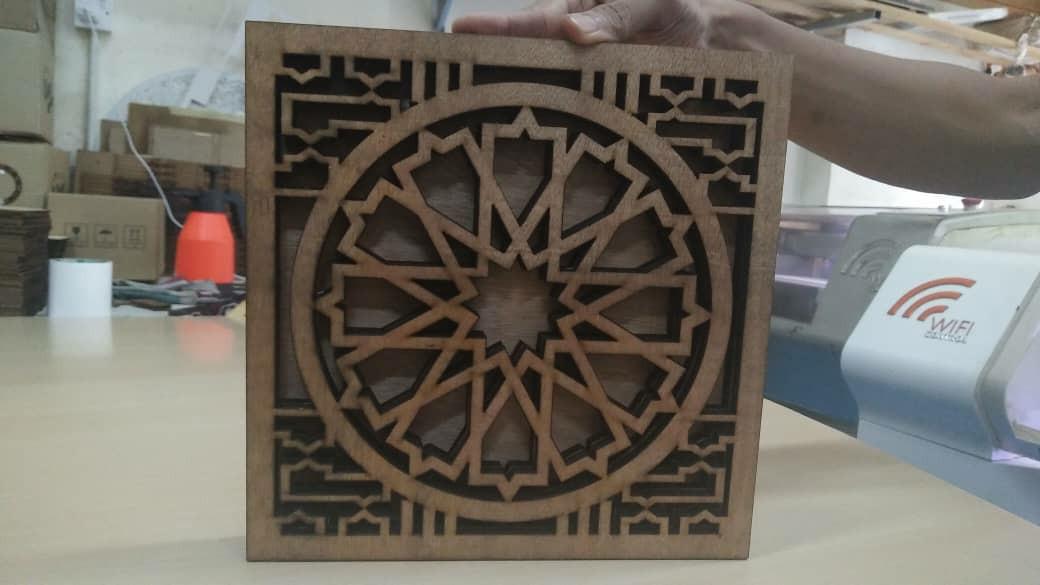 LASER WOOD CARVING, Furniture & Home Living, Furniture, Shelves