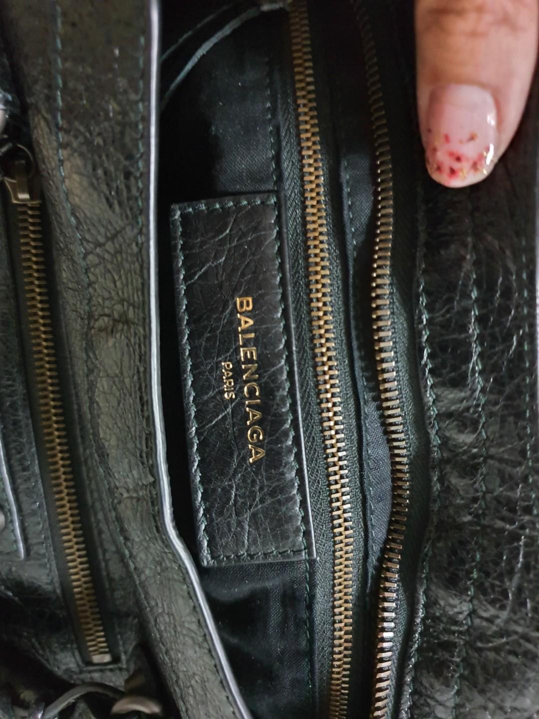 Balenciaga Classic City Black Arena Leather Logo Strap Satchel – Queen Bee  of Beverly Hills