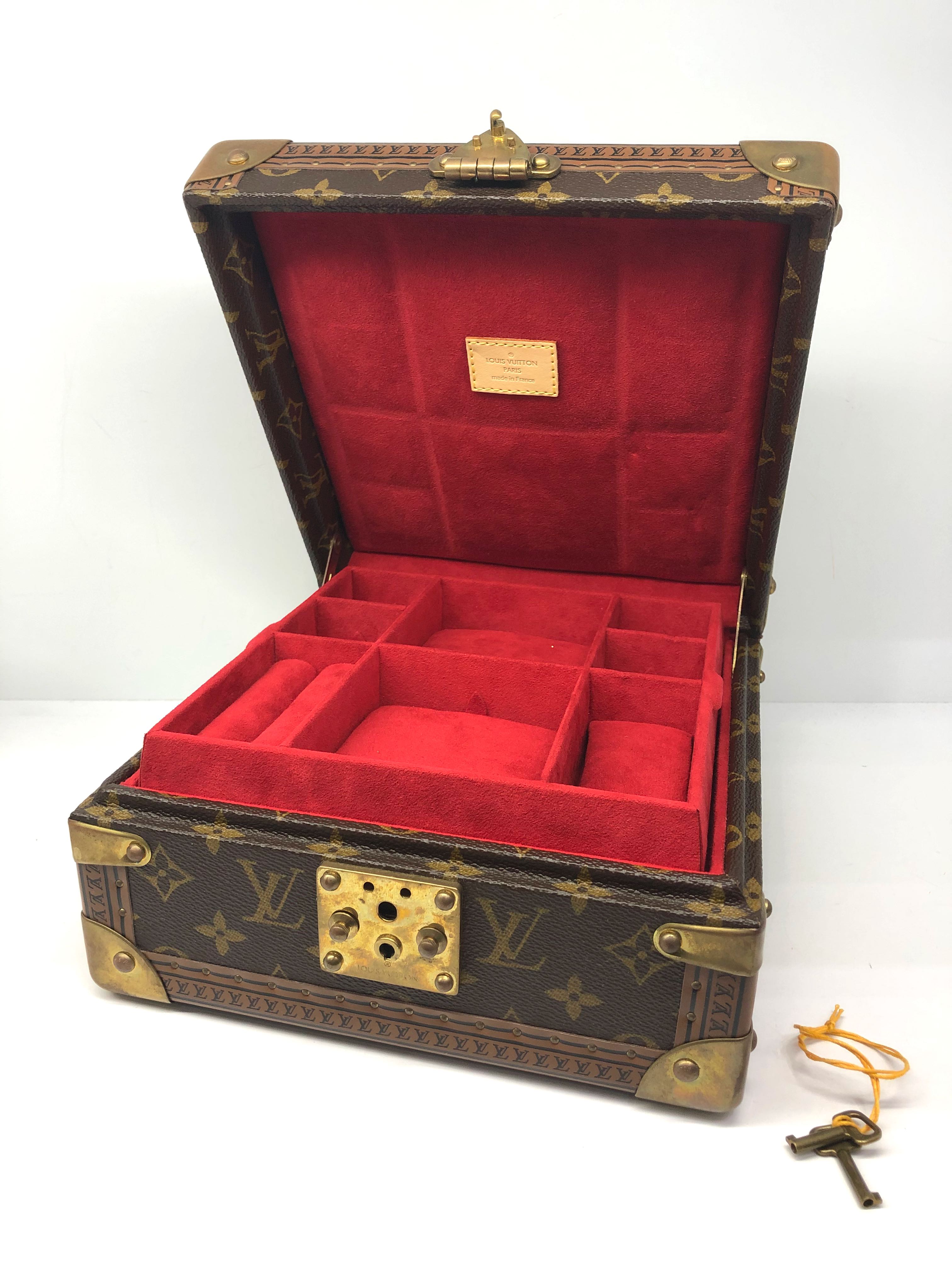 LOUIS VUITTON Monogram Coffret Joaillerie Jewelry Box M13513