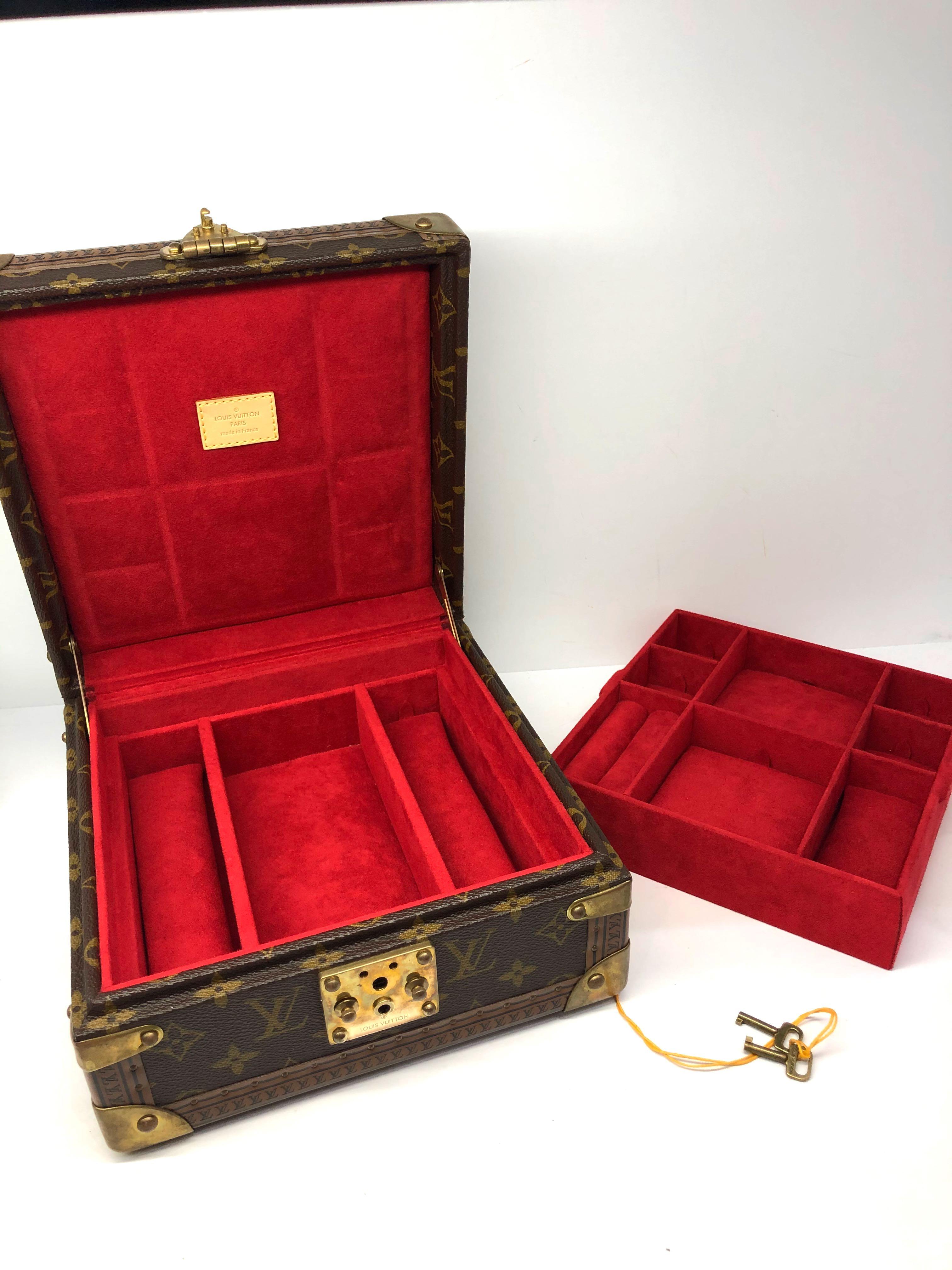 LOUIS VUITTON Monogram Coffret Joaillerie Jewelry Box M13513