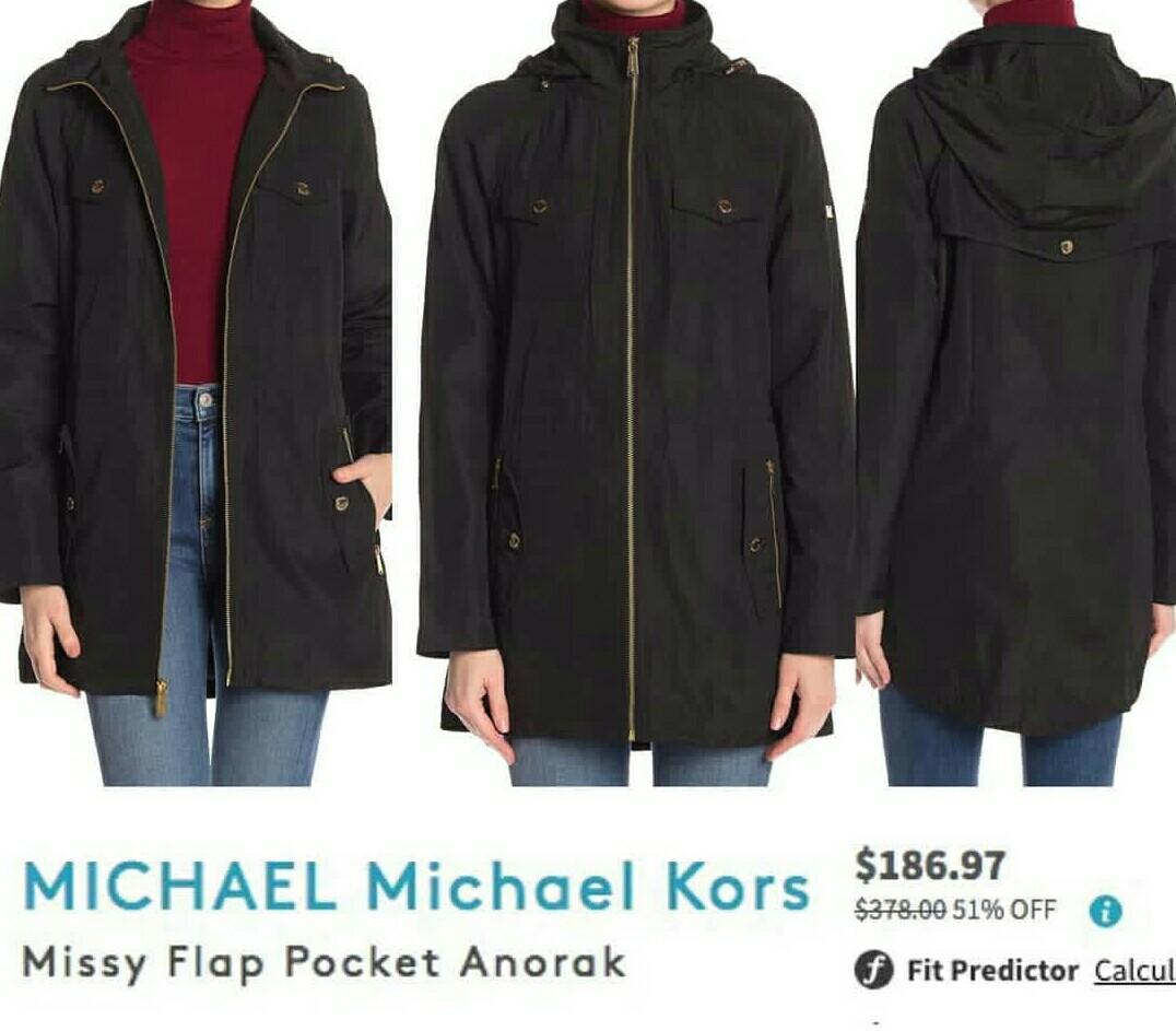 Michael michael kors best sale missy flap pocket anorak