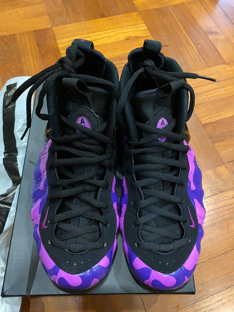 Nike air foamposite purple camo best sale