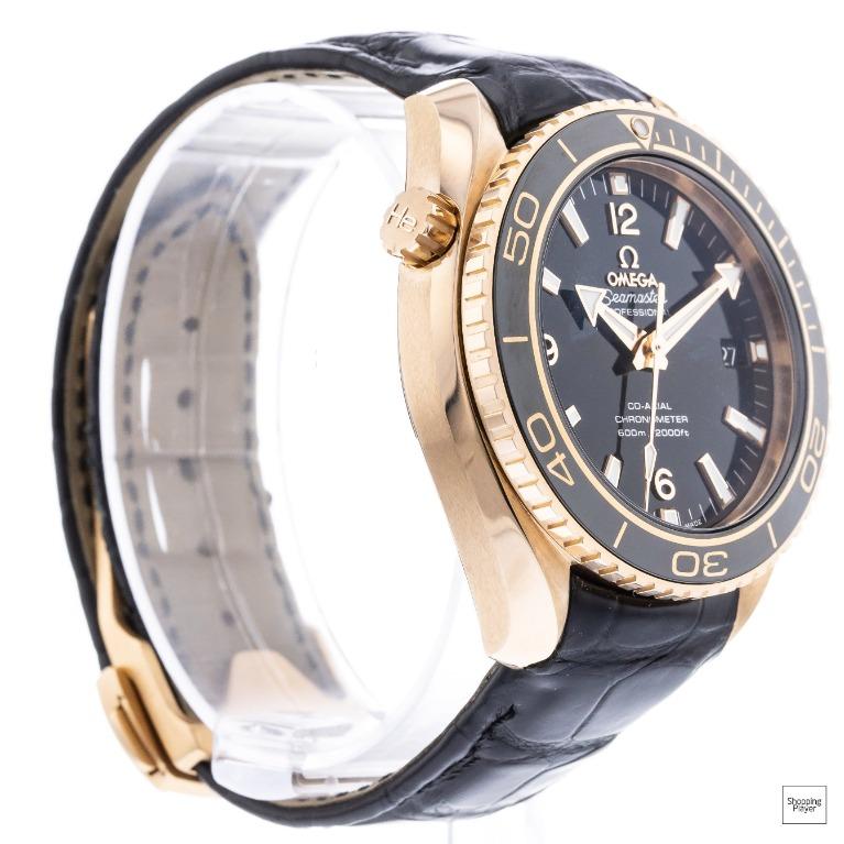 Omega seamaster planet ocean gmt discount 18kt rose gold automatic men's watch