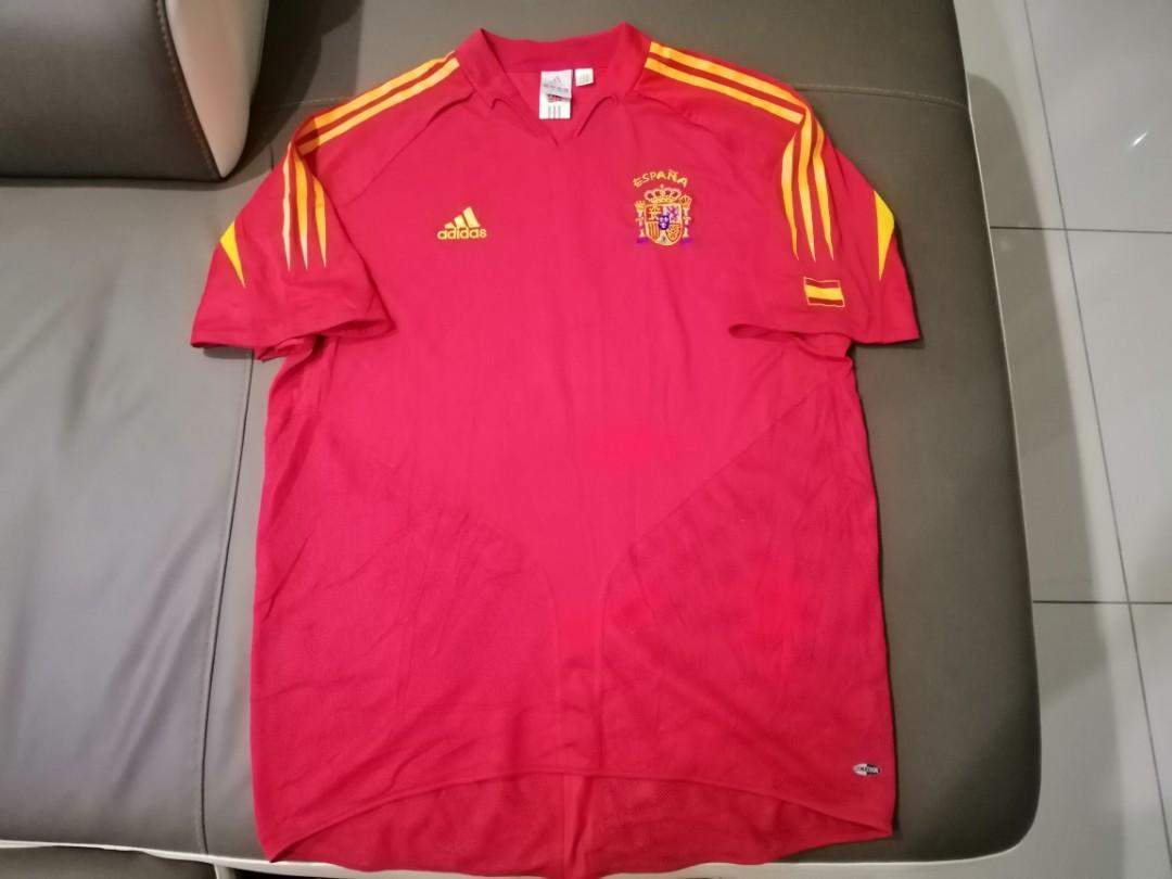 Original Adidas Spain Home Jersey 04 with No.7 Raul