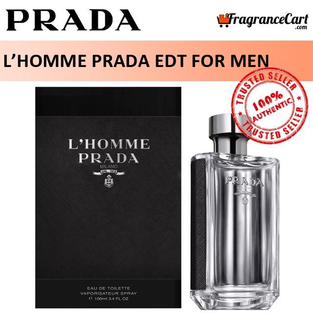 Prada L'Homme Prada EDT for Men (100ml/Tester) Eau de Toilette