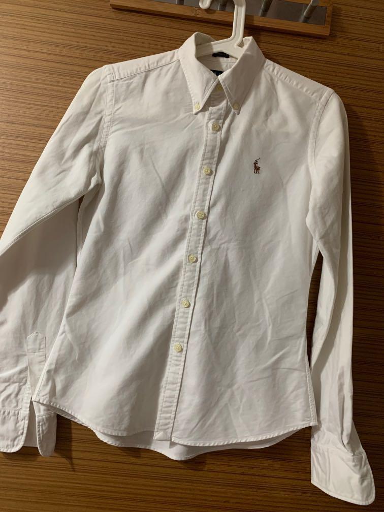 Ralph lauren women's clearance white oxford shirt