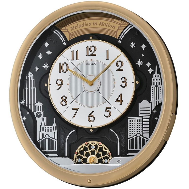 Seiko Melodies In Motion Musical Wall Clock QXM285G (Singapore Only),  Furniture & Home Living, Furniture, Other Home Furniture on Carousell