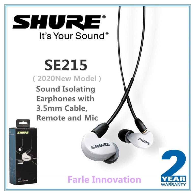 Shure Se215 Spe B Uni Special Edition Sound Isolating Earphones With Inline Remote Mic For Ios Android Electronics Audio On Carousell