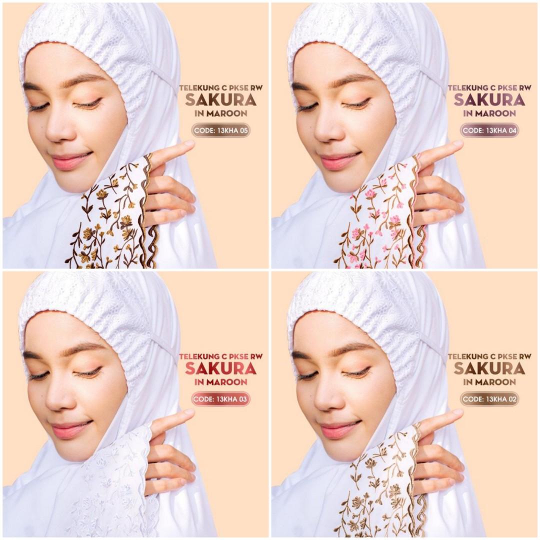 *(Siti Khadijah) Telekung Sakura, Women's Fashion ...