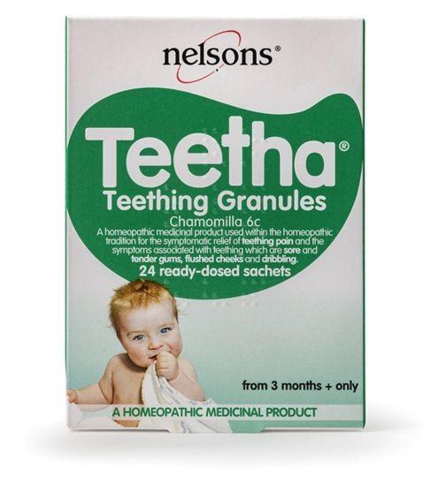 baby teething sachets