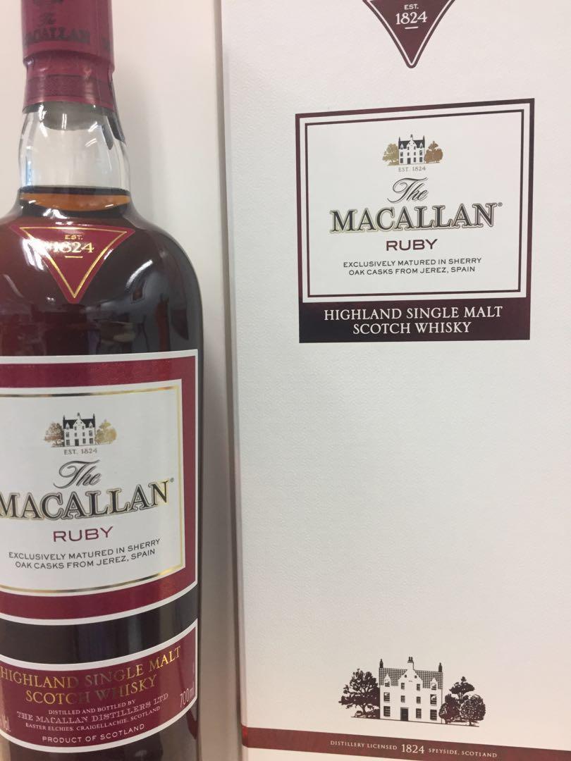 The Macallan Ruby Food Drinks Beverages On Carousell