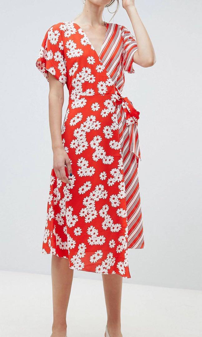 warehouse daisy mini tea dress
