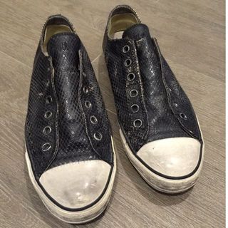 CONVERSE X JOHN VARVATOS SNAKESKIN LOW [LACELESS], Men's Footwear, Sneakers on Carousell