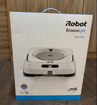 iRobot Braava Jet m6 串聯科技&智慧地圖與路徑&客製APP+噴水乾溼兩用旗艦拖地機器人