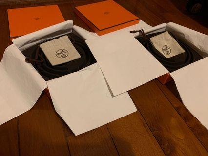 Hermès 皮帶盒釦頭防塵套一組不拆賣議價直接封鎖