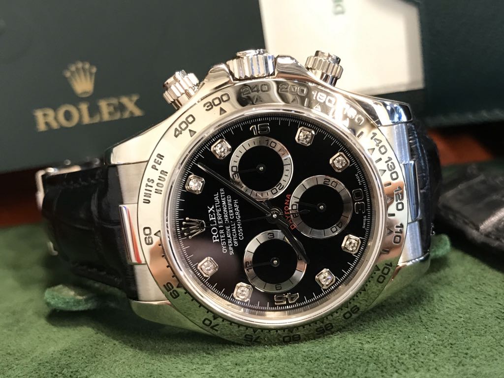 〇 ROLEX Daytona 116519 クロコベルト FZ8420（ロレックス