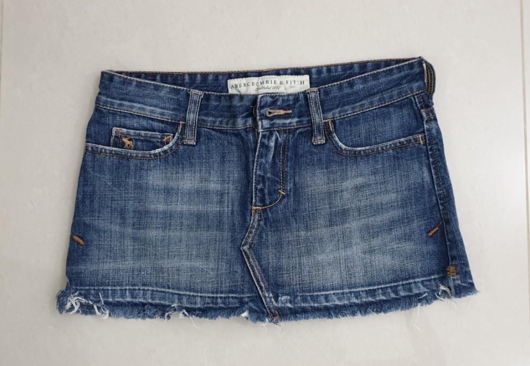Abercrombie and fitch denim skirt clearance
